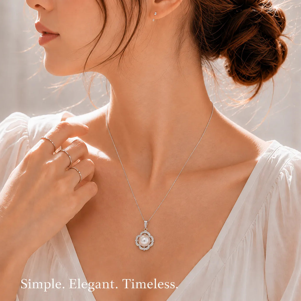 四叶草 Clover | Pearl Pendant 10-11mm