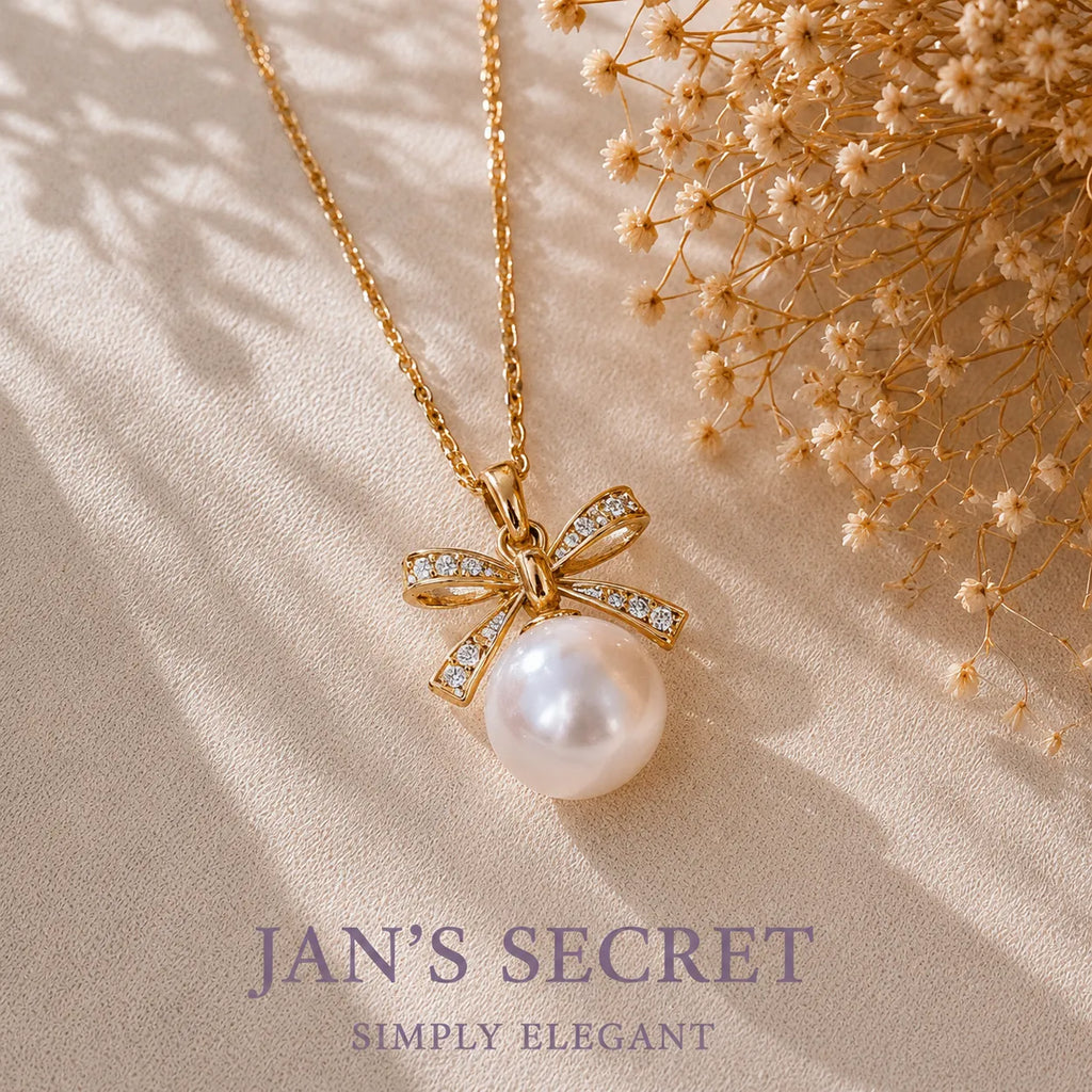 蝴蝶结吊坠 | Pearl Pendant