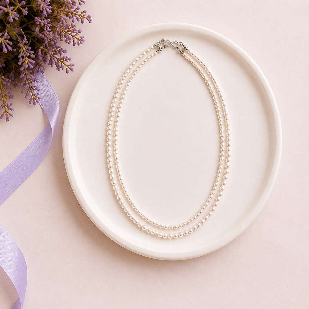 双层baby珠项链 | Signature Baby Pearl Necklace