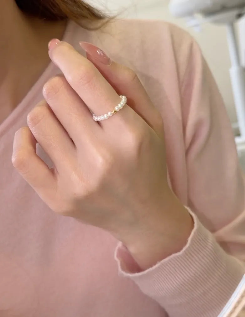 一点金 Gilt｜18K Gold Baby Pearl Ring