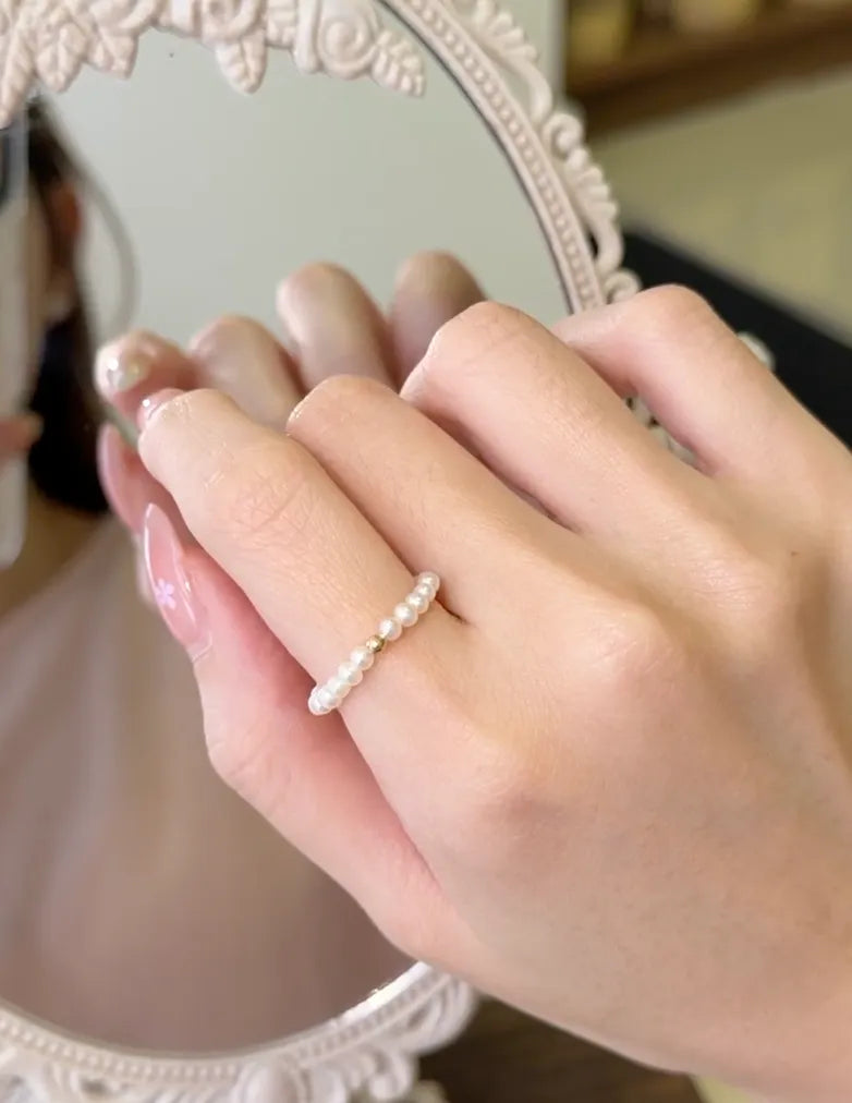 一点金 Gilt｜18K Gold Baby Pearl Ring