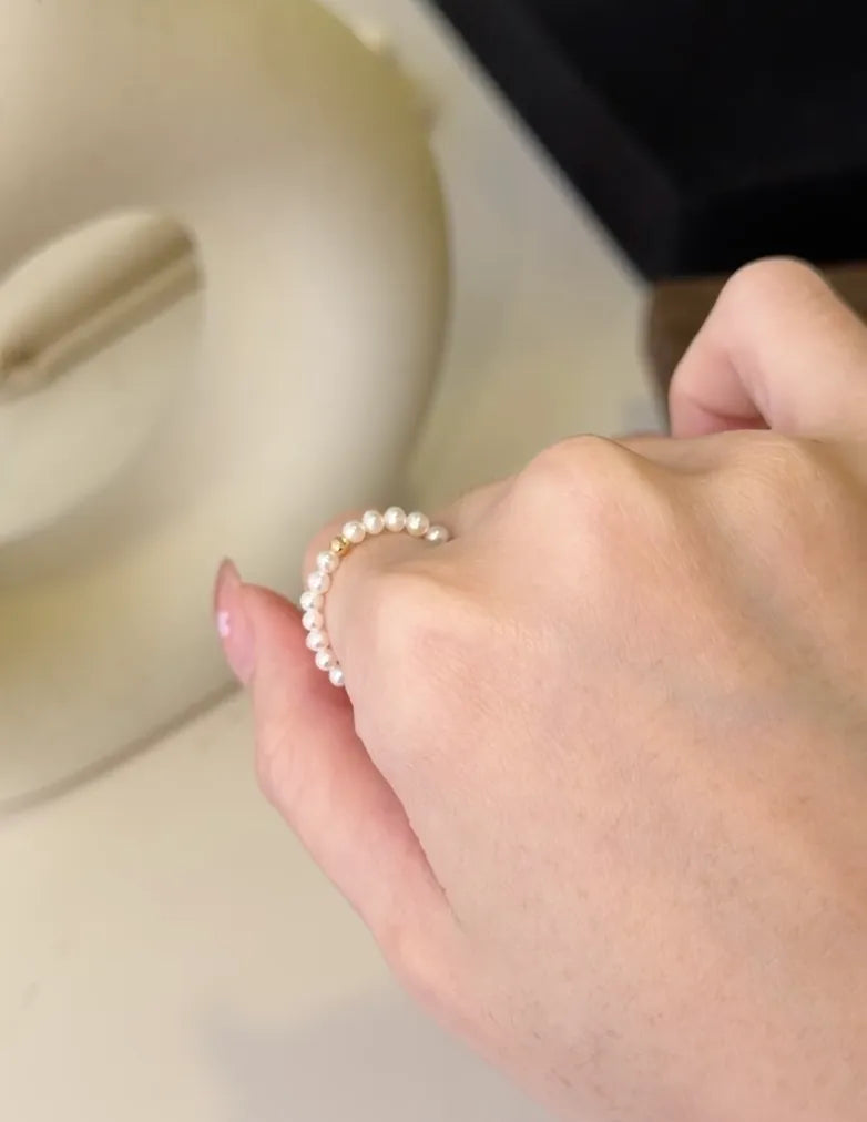 一点金 Gilt｜18K Gold Baby Pearl Ring