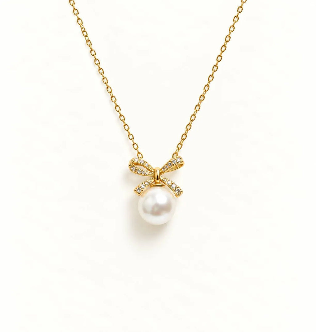 蝴蝶结吊坠 | Pearl Pendant