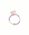 紫水晶珍珠手链 | Baby Pearl Bracelet with Purple Crystal