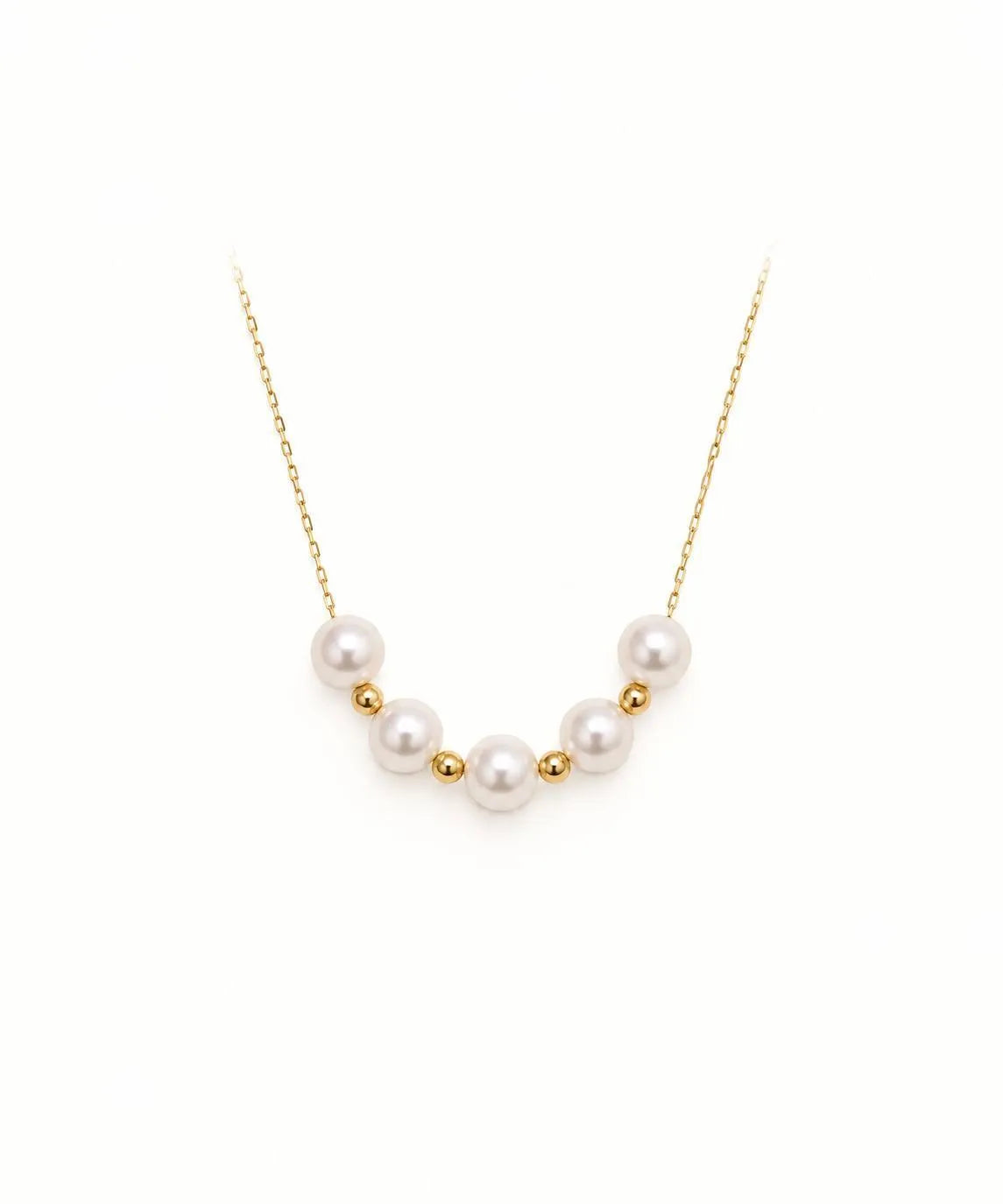 5珠微笑链 | Signature Smiley Pearl Pendant